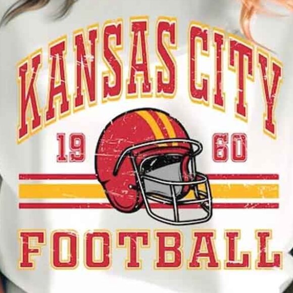 Sweatshirt Kansas City Chiefs Retro Style Sweatshirt 05 - Picture 2 of 5